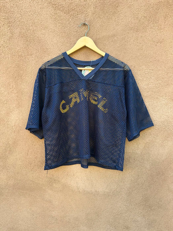 Blue Mesh Camel Cigarettes Football Style Jersey