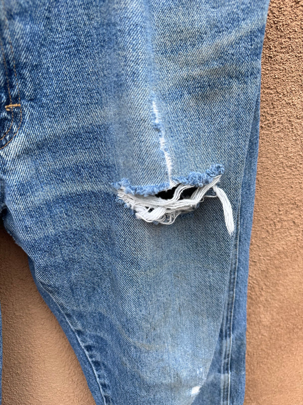 90's Well Loved Wranglers Jeans 34 x 32 (1)