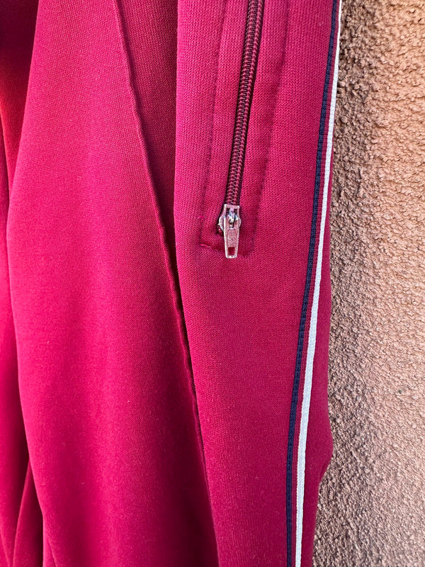 1980's The Sports Scene Maroon Track Suit