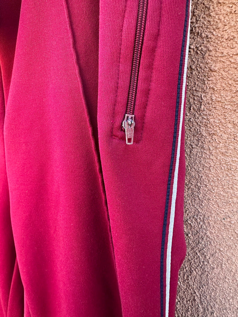 1980's The Sports Scene Maroon Track Suit