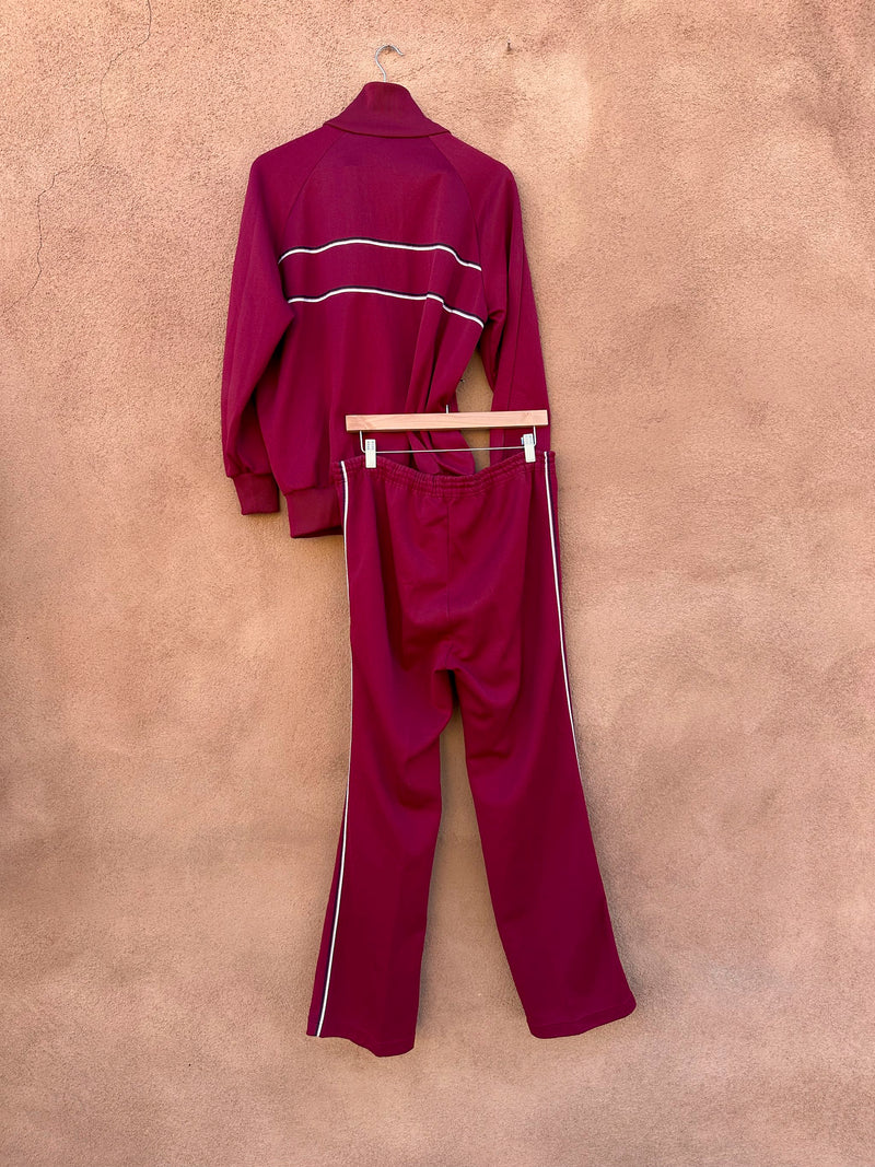 1980's The Sports Scene Maroon Track Suit