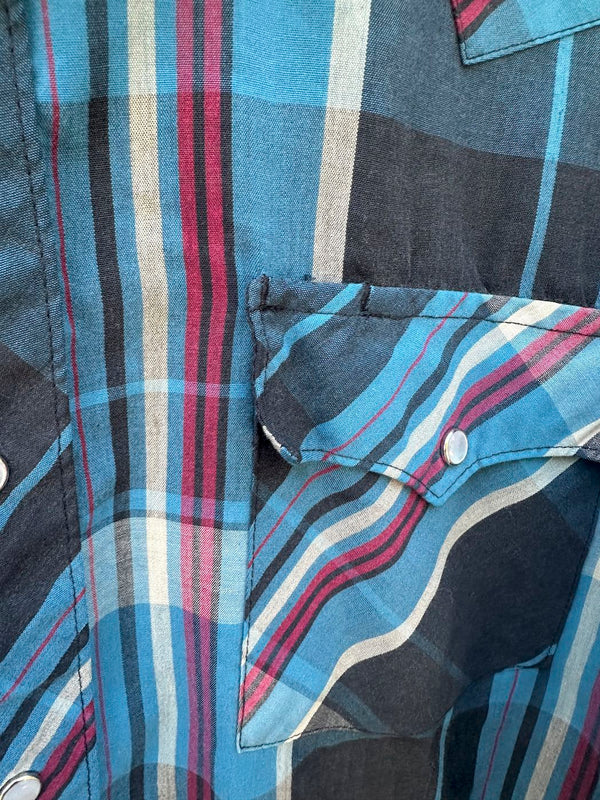 ATP Authentic Western Wear Plaid Ranching Shirt