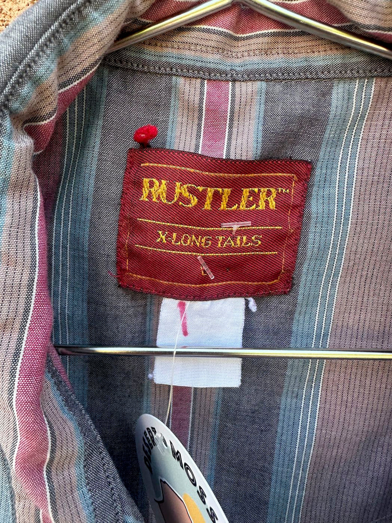 Pink & Gray Western Shirt by Rustler