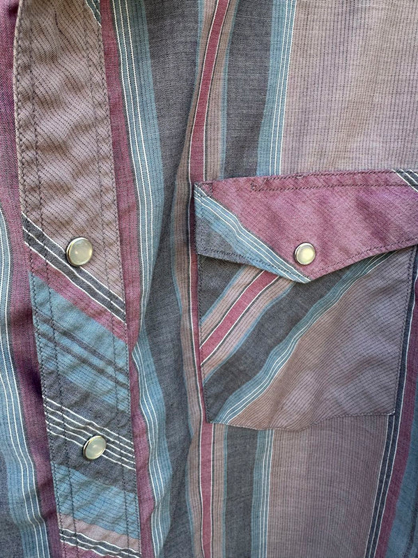 Pink & Gray Western Shirt by Rustler