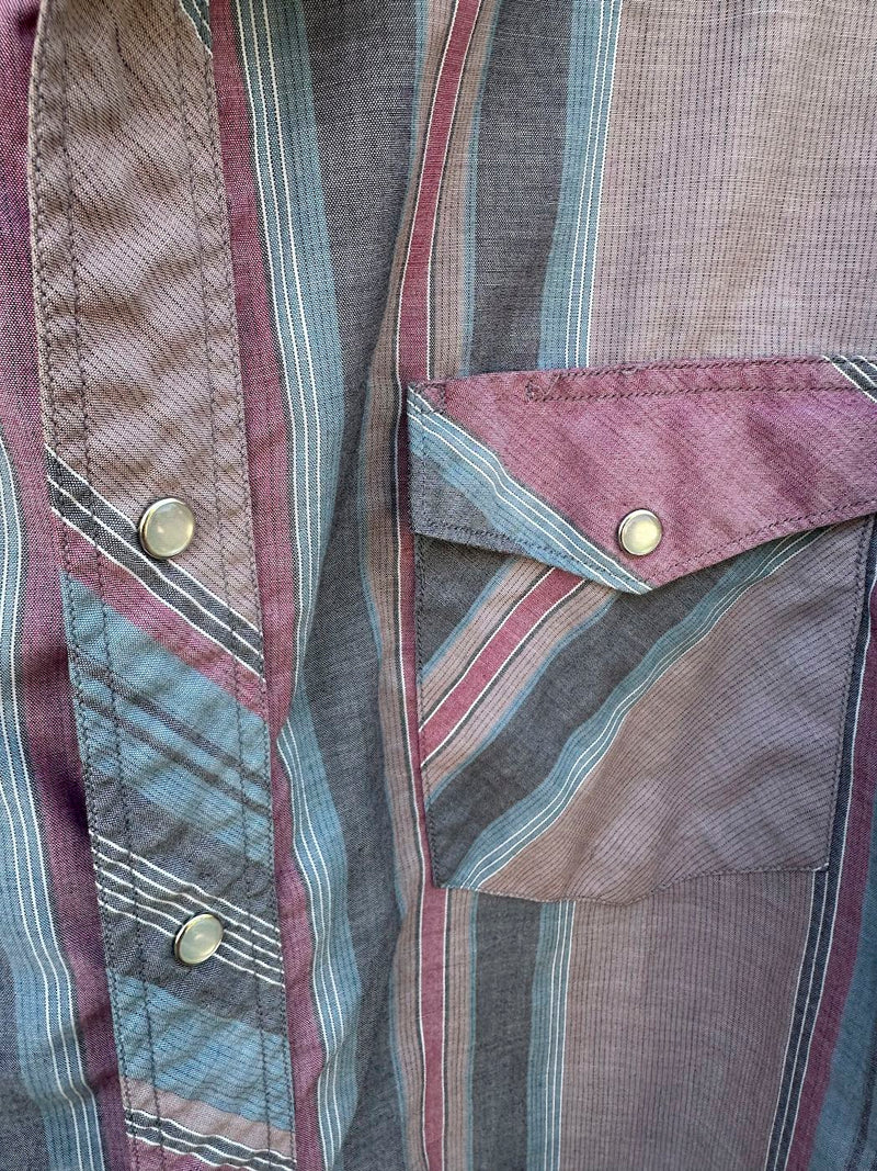Pink & Gray Western Shirt by Rustler