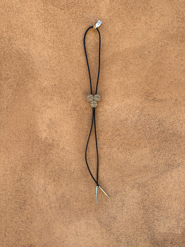 Betty Yellowhorse Bison Nickel Bolo Tie