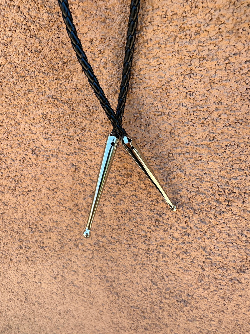 Betty Yellowhorse Bison Nickel Bolo Tie