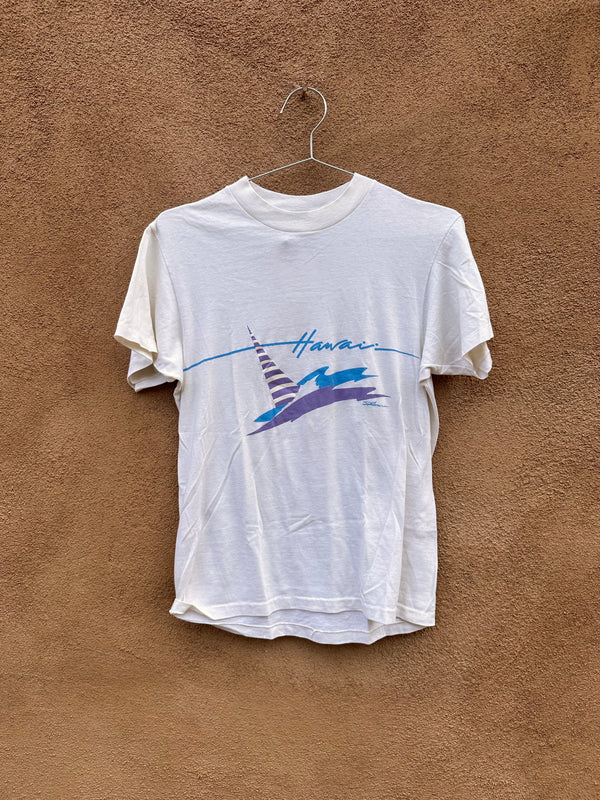 80's New Wave Hawaii Sailboat T-shirt