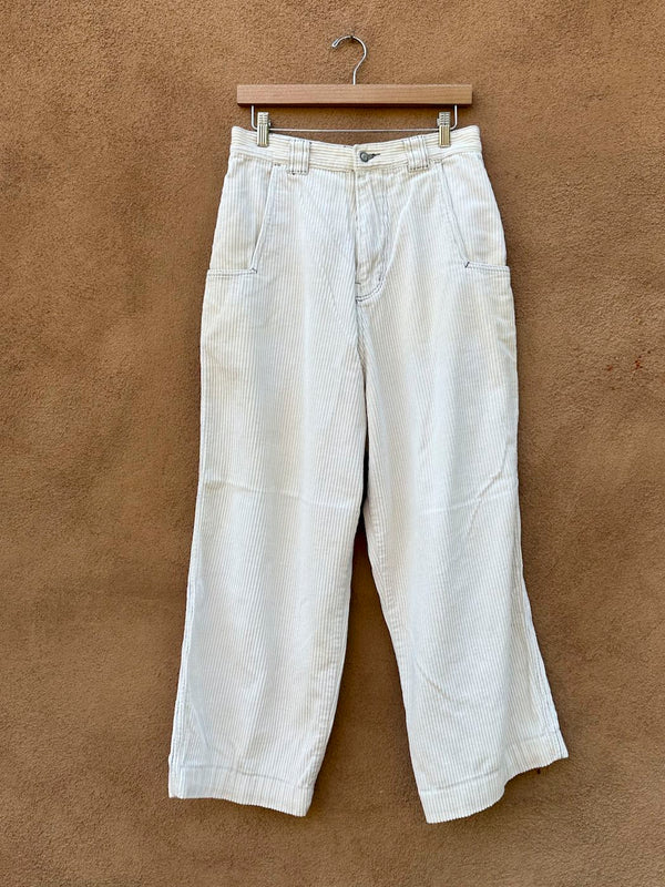 1990's Breakdown Eggshell Corduroy Pants, Loose, fits 29 x 26 - as is