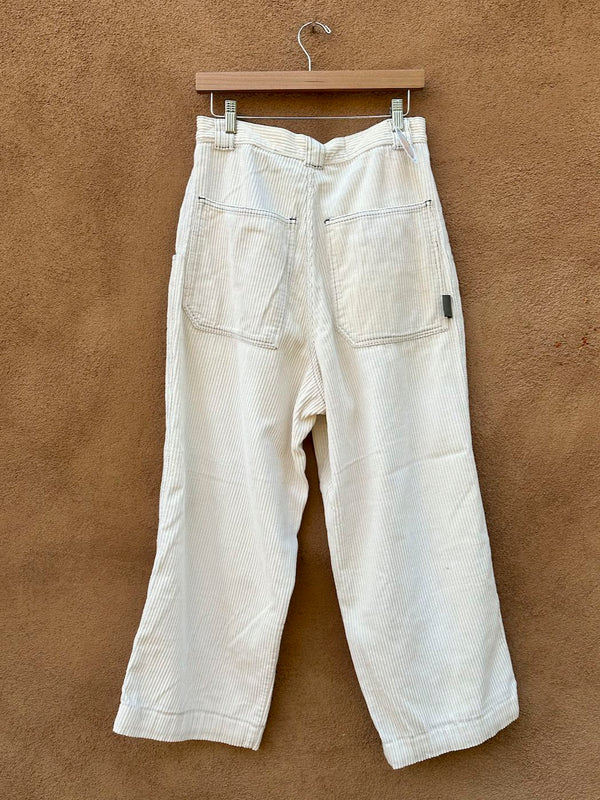 1990's Breakdown Eggshell Corduroy Pants, Loose, fits 29 x 26 - as is