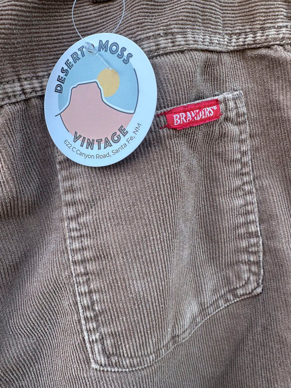 1990's Branders Brown Corduroy Pants, fits 31 x 29
