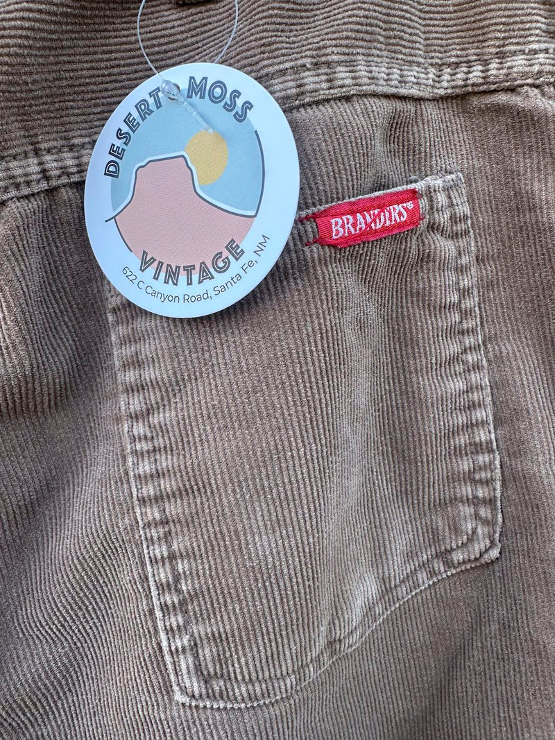 1990's Branders Brown Corduroy Pants, fits 31 x 29