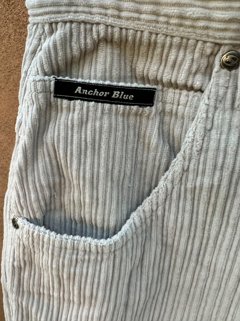 1990's Beyond Baggy Eggshell Corduroy Slacks, fits 27