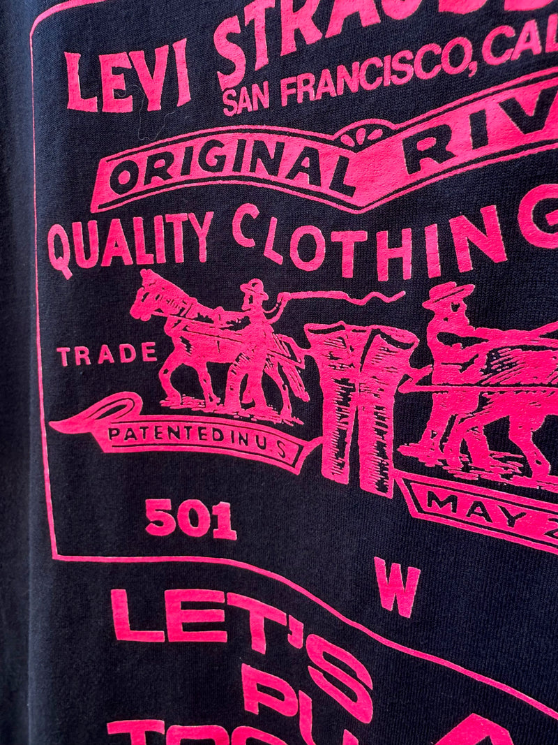 Early 1990's Levi's Let's All Pull Together T-shirt - Screen Stars