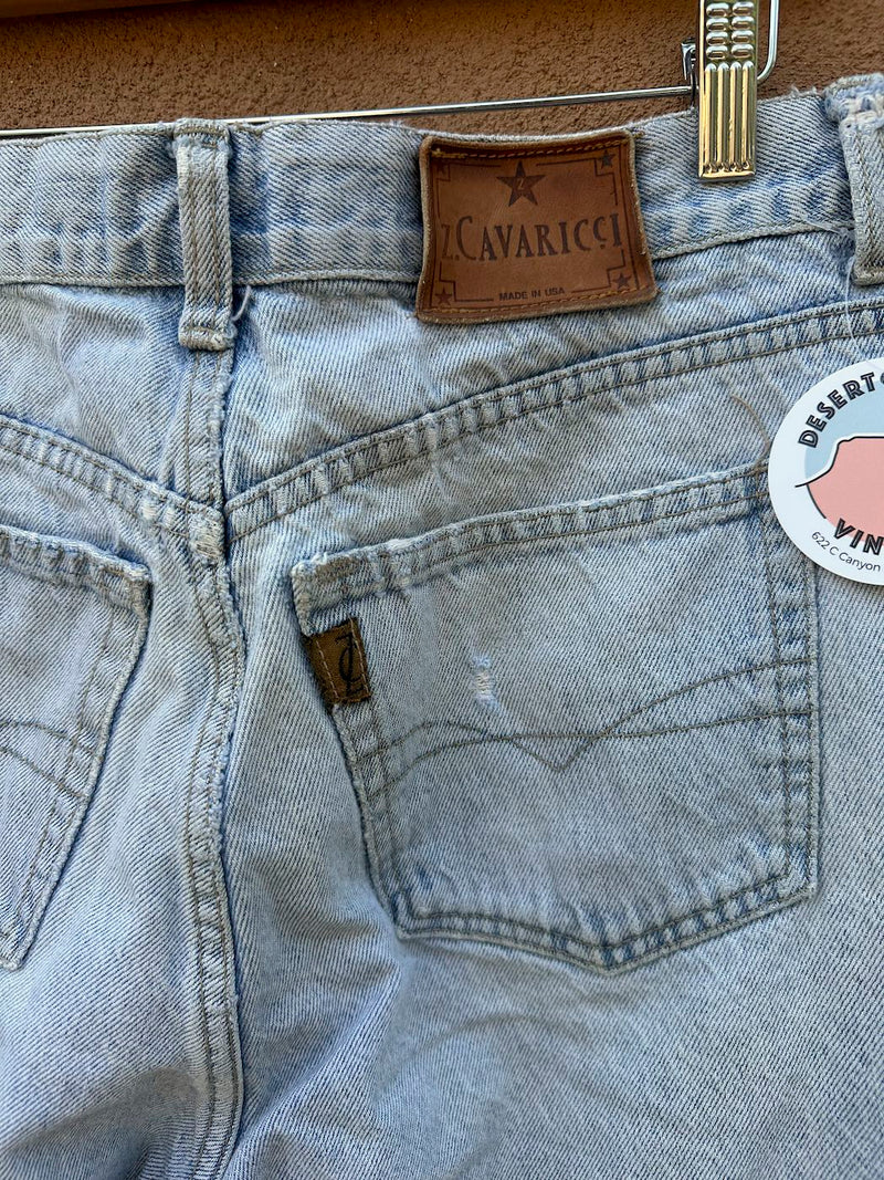 Z. Cavaricci Ripped Hem Relaxed Fit 90's Jeans 35 x 25