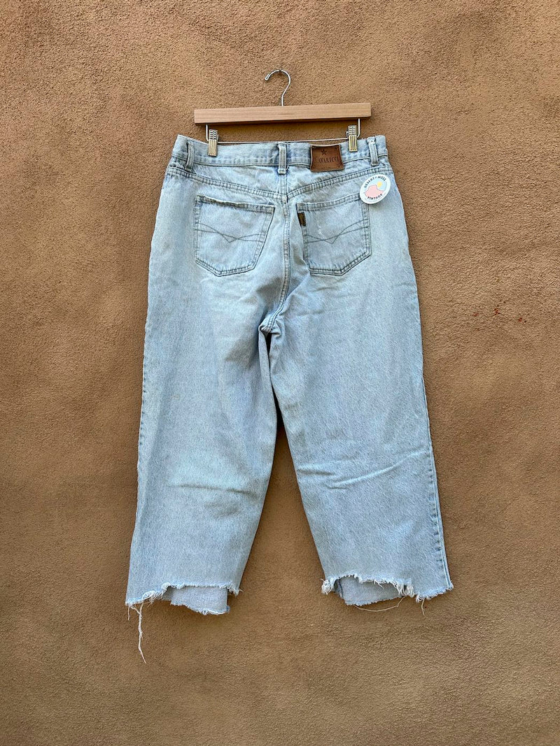 Z. Cavaricci Ripped Hem Relaxed Fit 90's Jeans 35 x 25