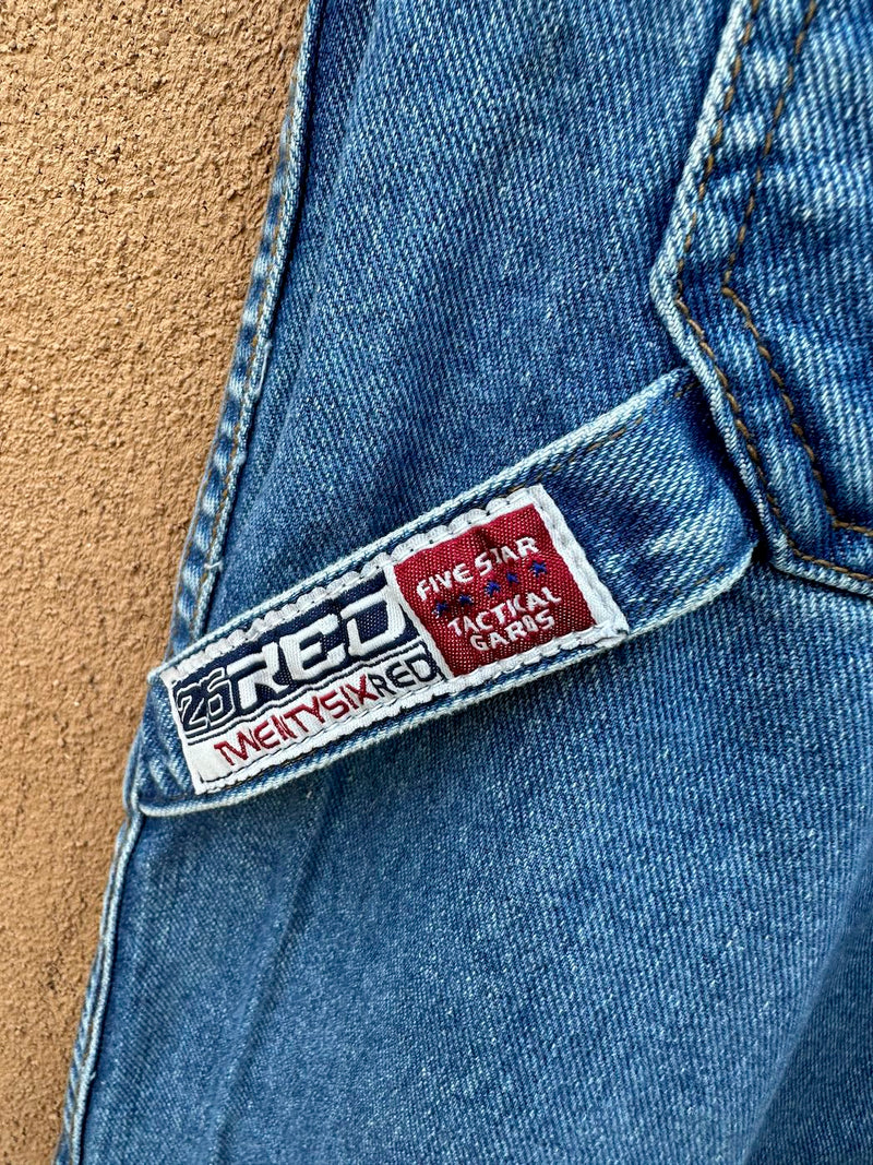 Twenty Six Red Baggy Carpenter Jeans 30 x 31