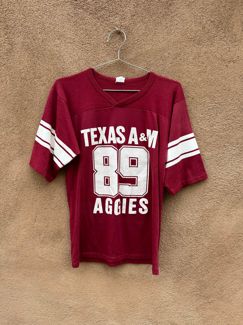 "89" Texas A&M Aggies V-neck Tee