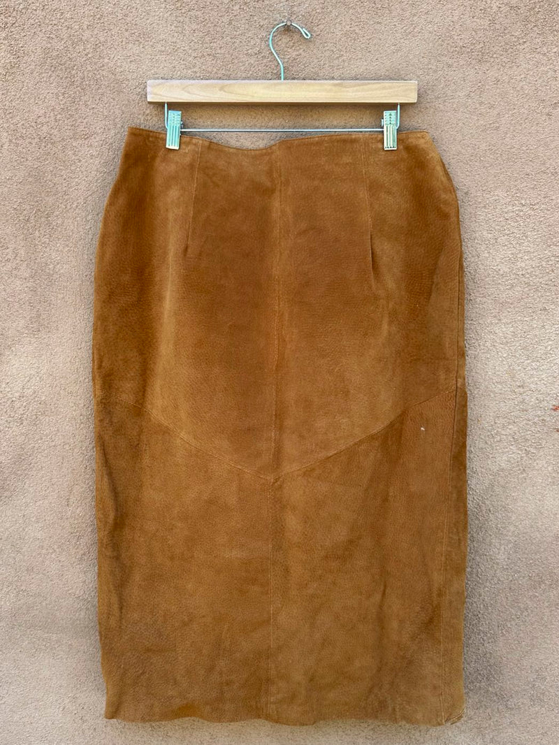 Brandon Thomas Suede Western Skirt, 16
