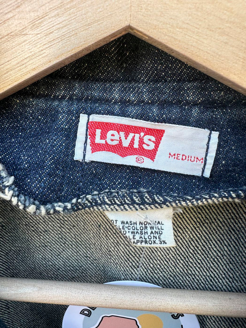 Early 1980's Levi's Orange Tab Mid Length Dark Wash Denim Jacket