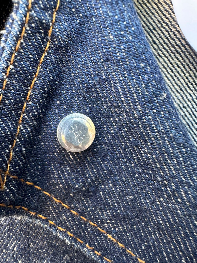 Early 1980's Levi's Orange Tab Mid Length Dark Wash Denim Jacket
