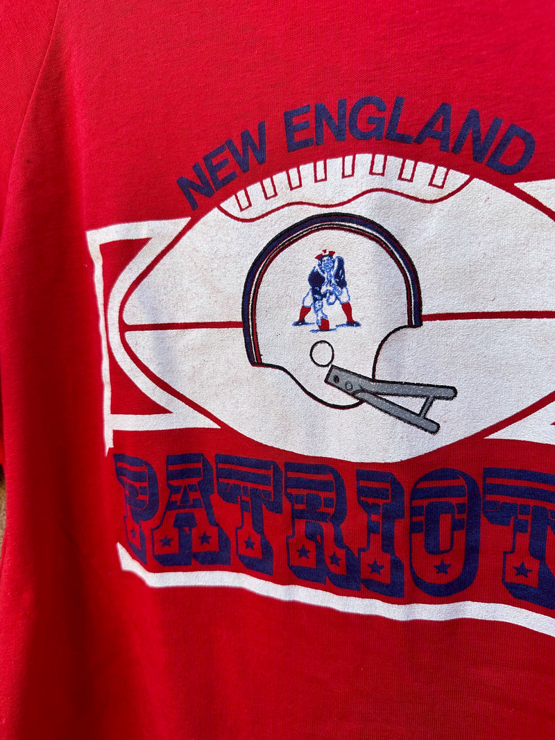 1970's New England Patriots Raglan T-shirt