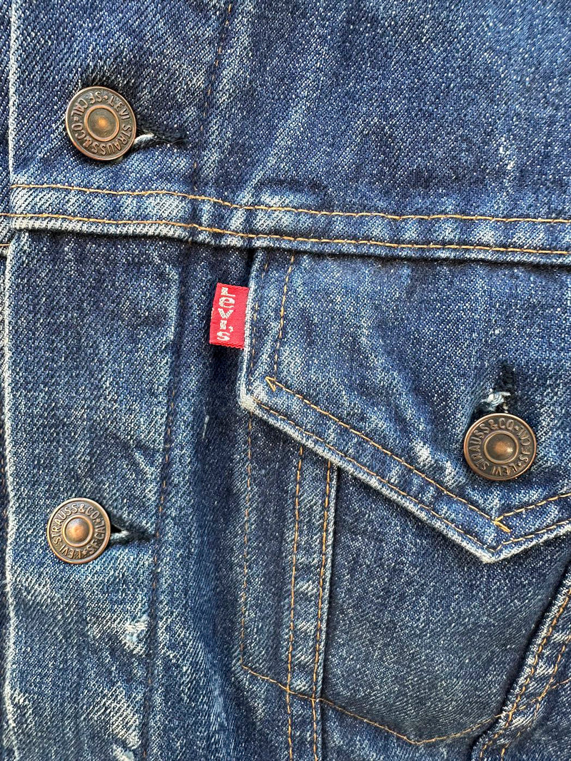 1980's Levi's Winter-Lined Made in USA Trucker Jacket - 38
