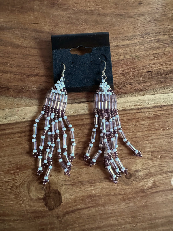 Beaded Fringe Earrings