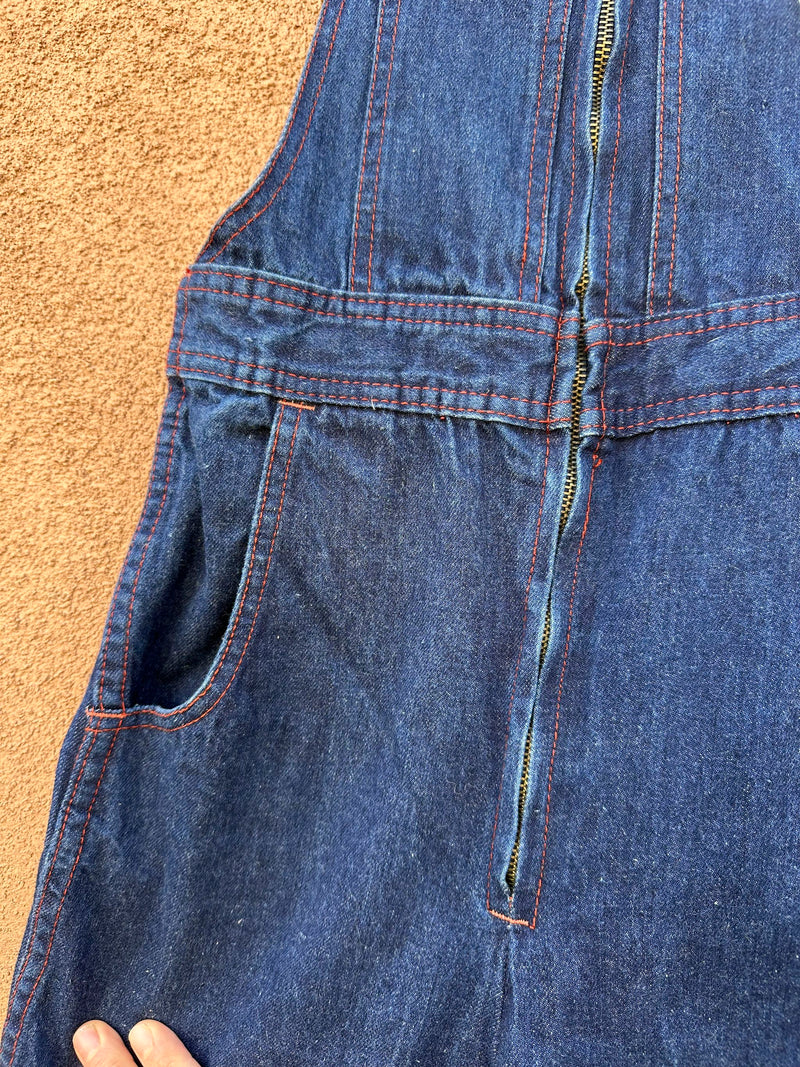 Cappeli 1980's Overalls with Red Stitch - Wide Leg