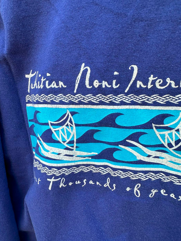 Blue Long Sleeve Tahitian Noni T-shirt