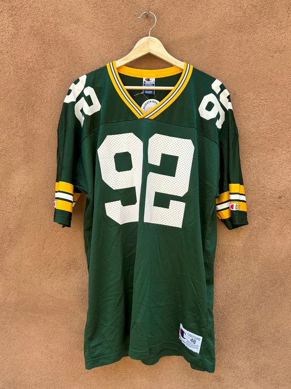 90's Champion Reggie White #92 Green Bay Packers Jersey