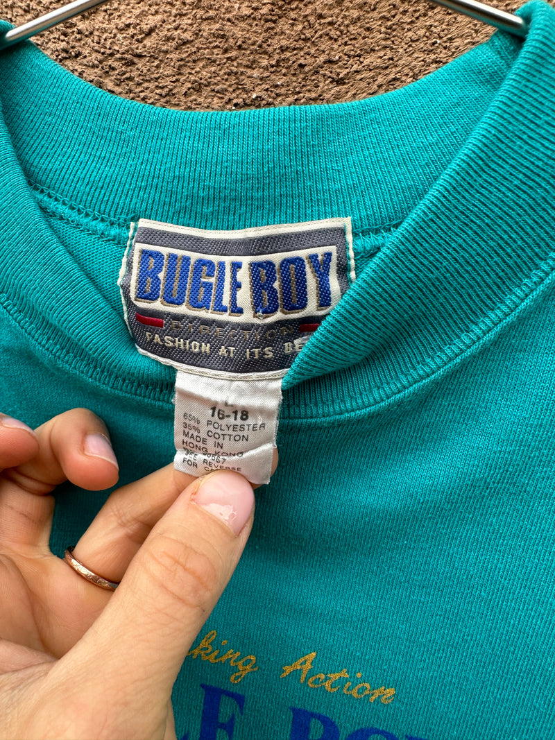 Teal Bugle Boy Tee