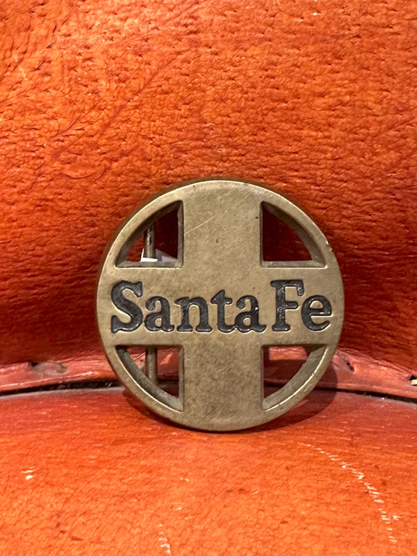 1970's Brass Santa Fe Belt Buckle