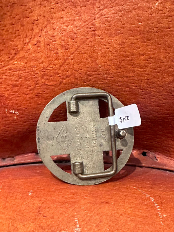 1970's Brass Santa Fe Belt Buckle