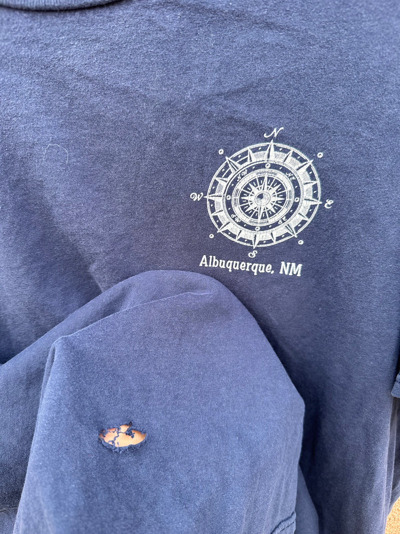 Albuquerque, New Mexico Compass T-shirt - as is