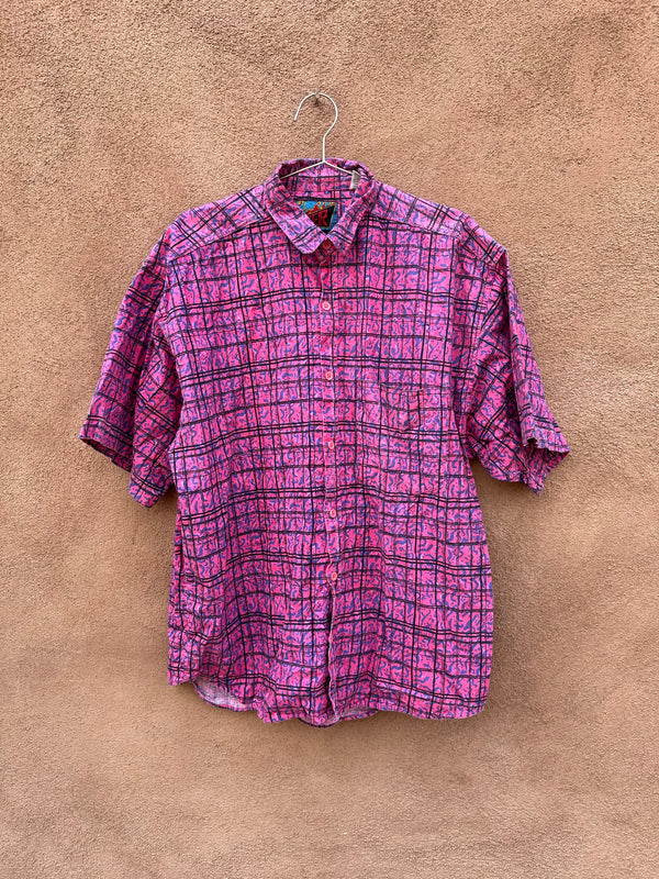 Pink Windowpane Shirt - Blazer by Firenze