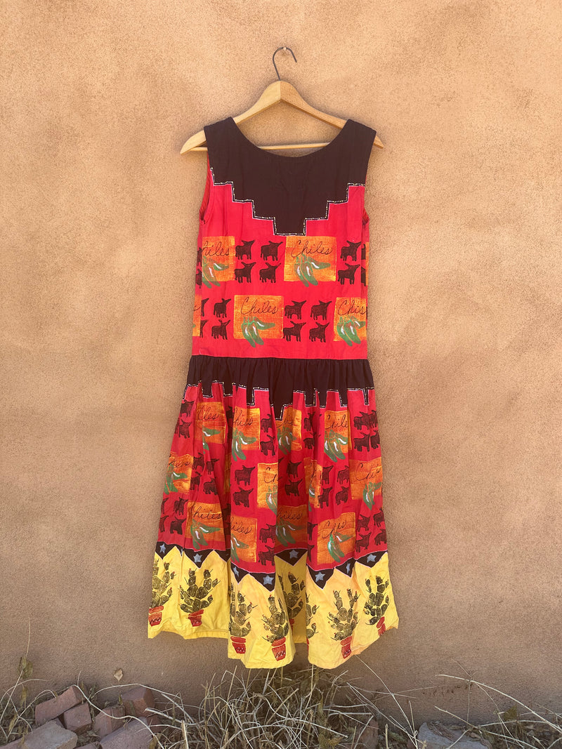 Southwestern Dress - Portable Hand Painted Clothing by Robin Brown