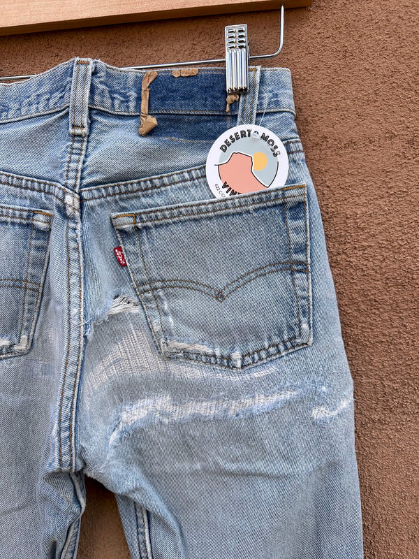 Petite Levi's Reworked Thrashed 1980's 517 Jeans - 25 Waist - AS-IS