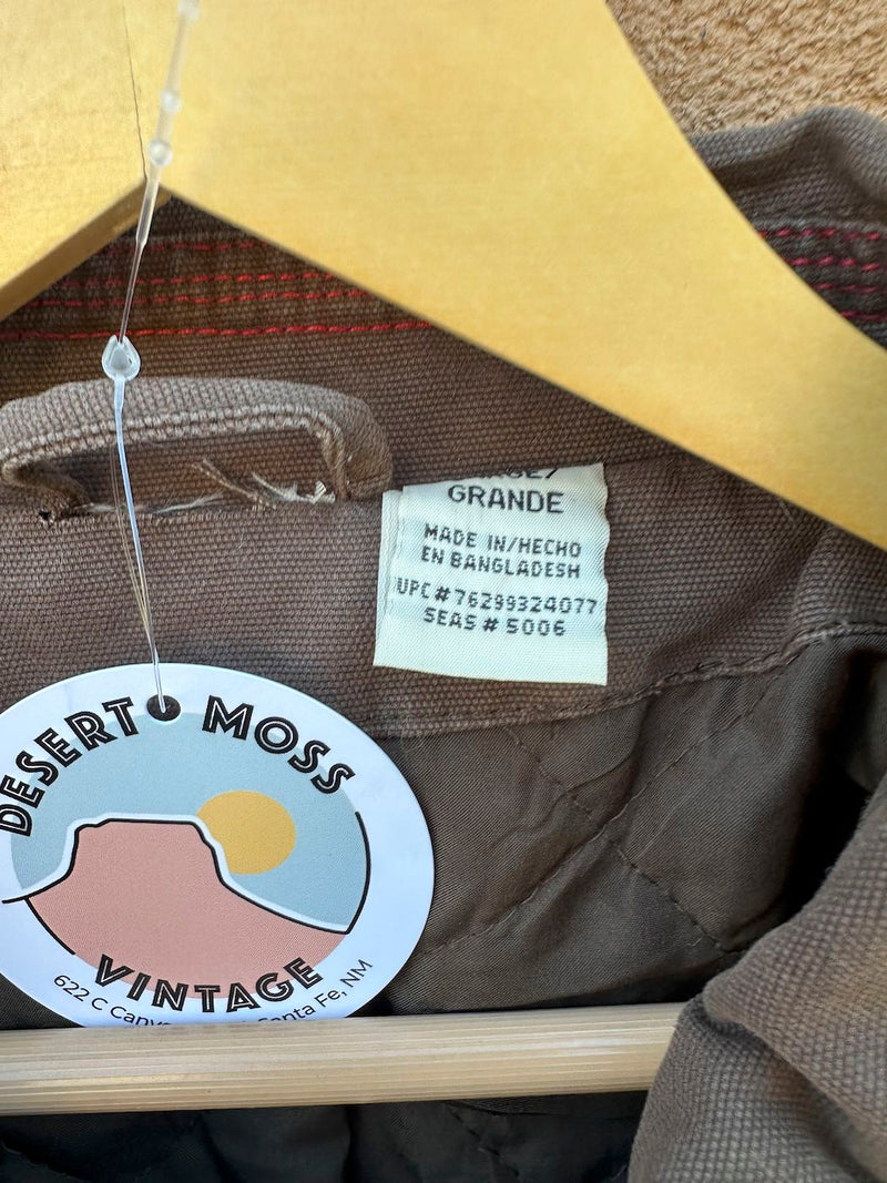 Lightweight Canvas Brown Work Jacket - as is