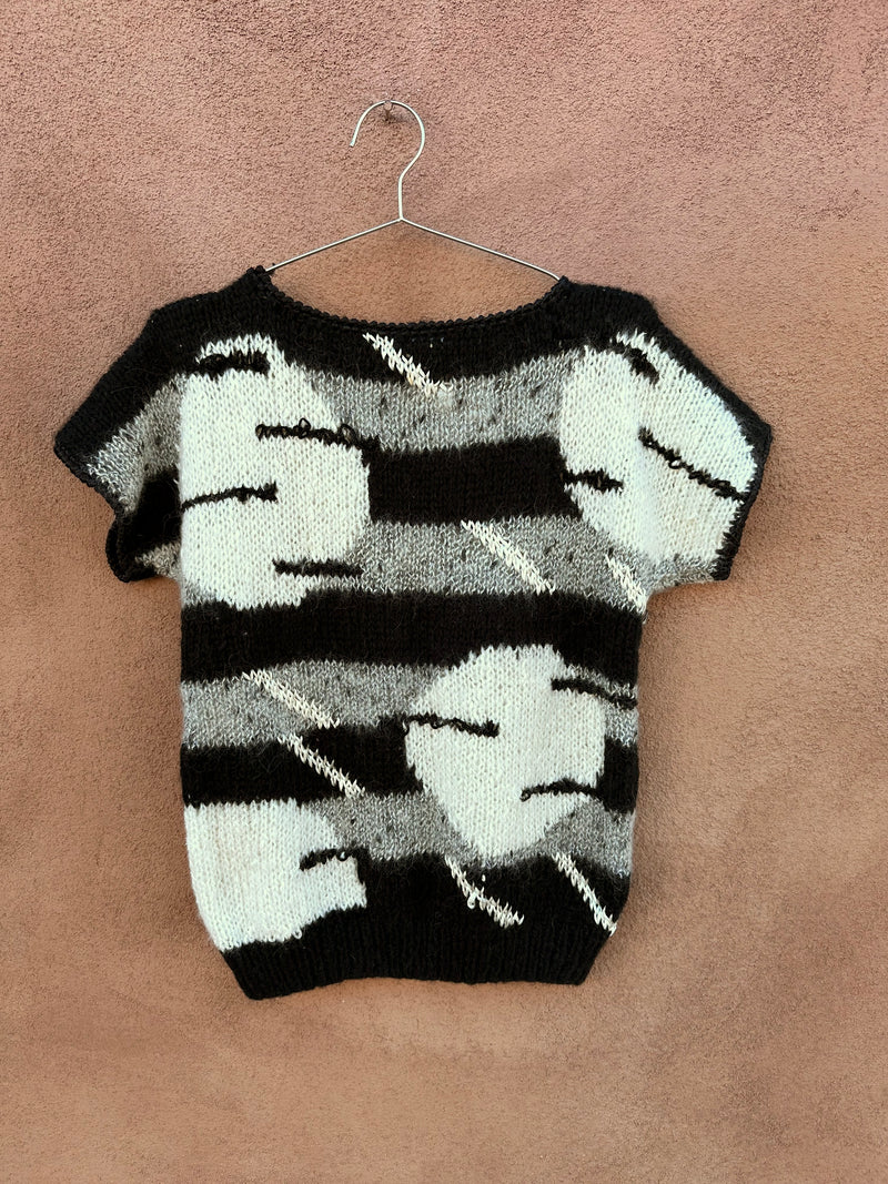 90's Abstract Liz Claiborne Short Sleeve Sweater