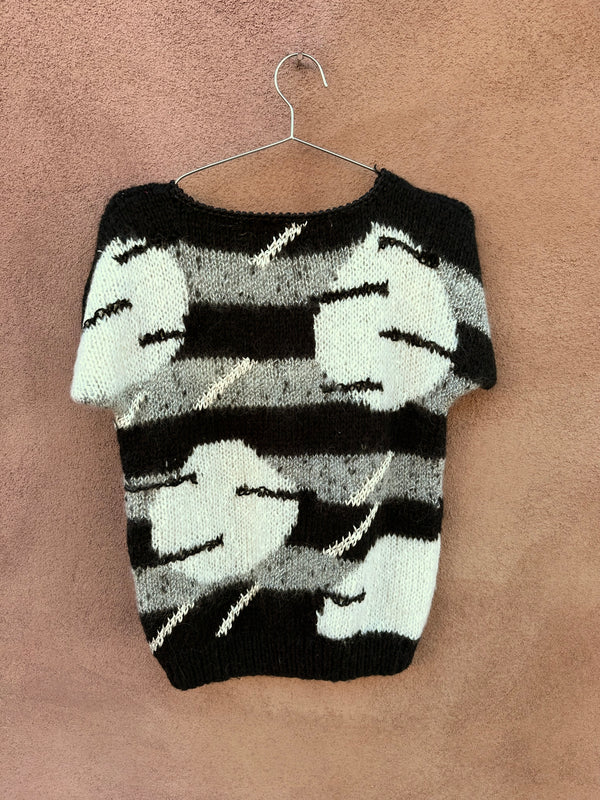 90's Abstract Liz Claiborne Short Sleeve Sweater