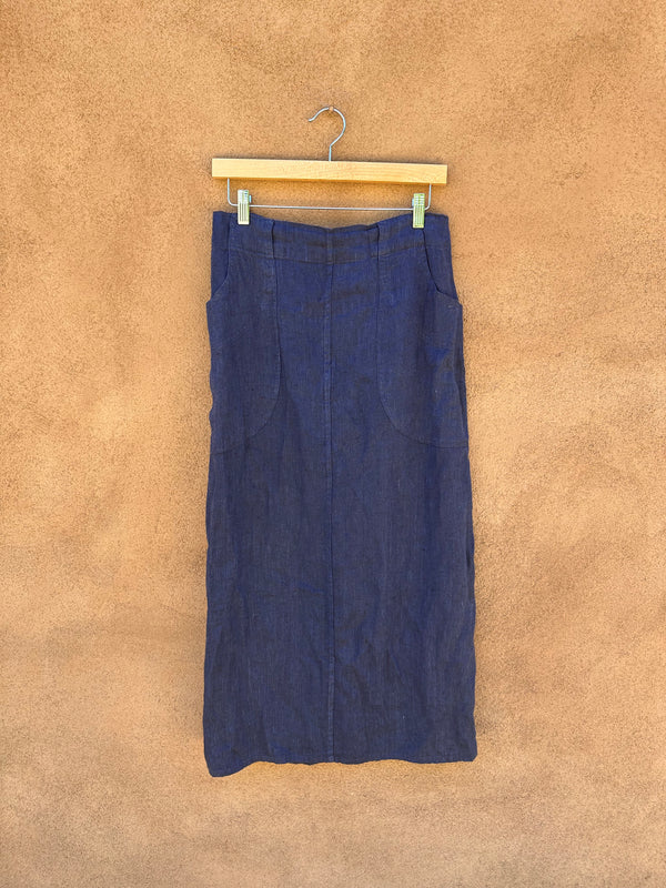 Flax Midi Skirt - Linen