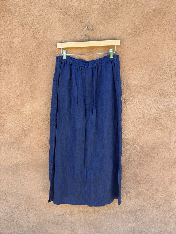 Flax Midi Skirt - Linen