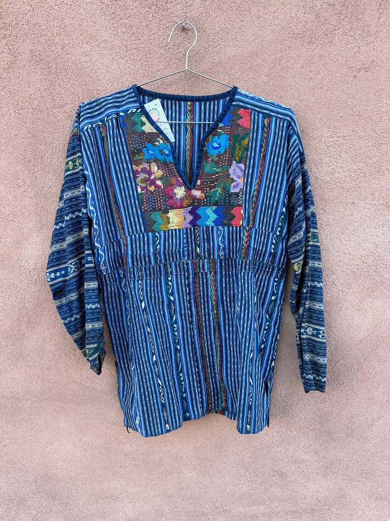 Embroidered Tapestry South American Shirt - as is