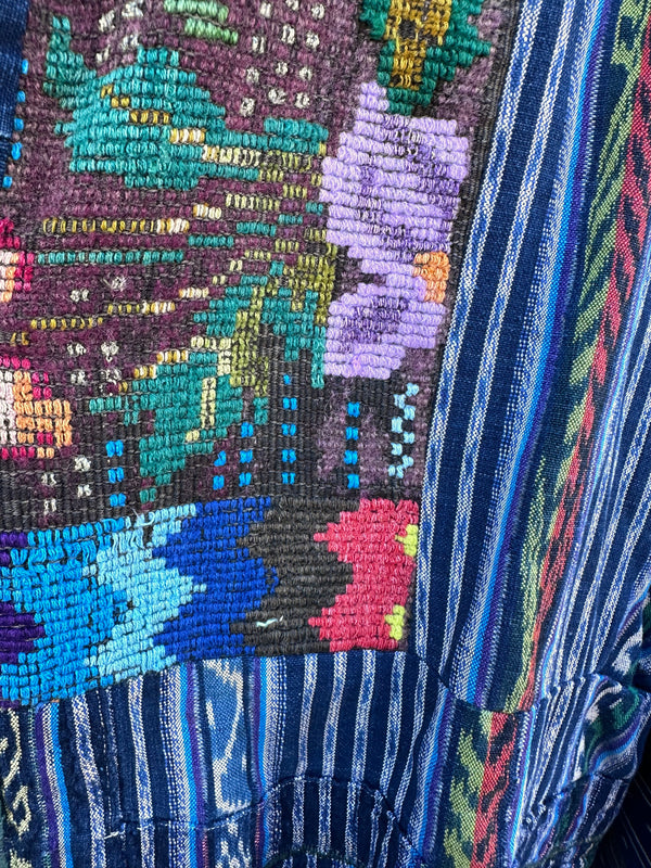 Embroidered Tapestry South American Shirt - as is