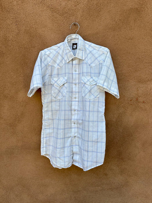 White Plaid Karman Western Shirt
