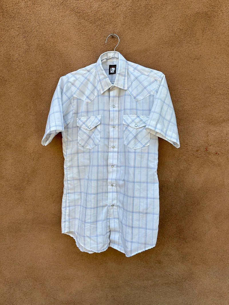 White Plaid Karman Western Shirt