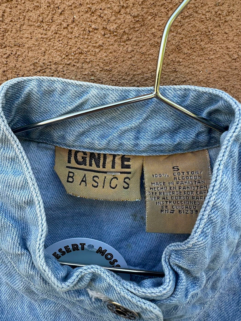 Ignite Basics Denim Sleeveless Top