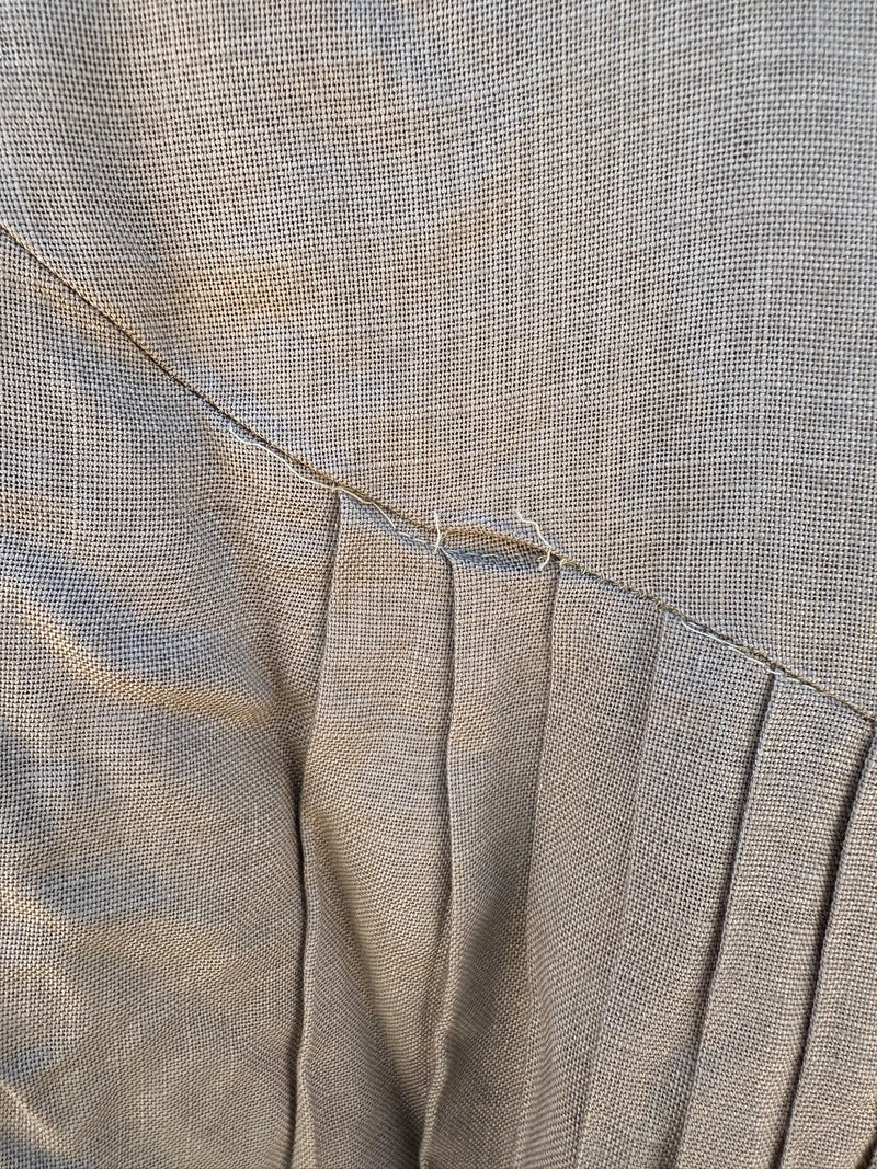 1960's Pleated School Girl Linen Top