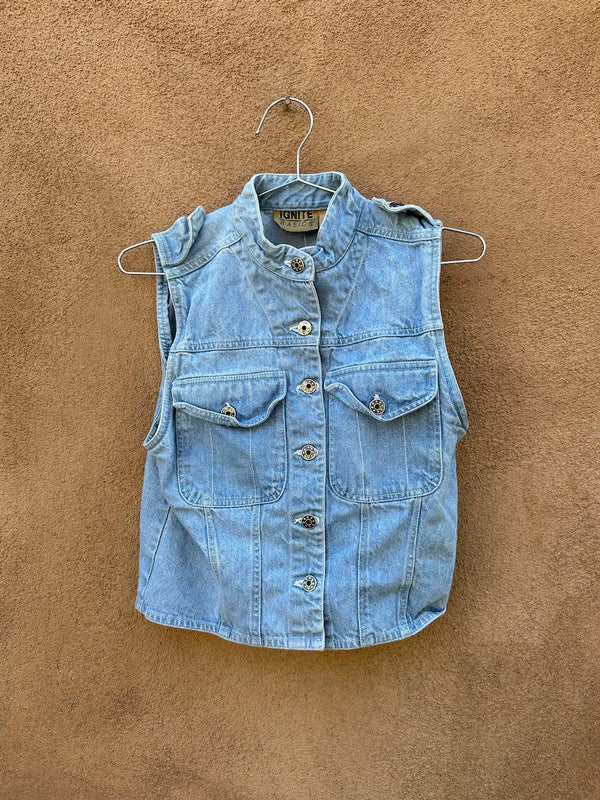 Ignite Basics Denim Sleeveless Top